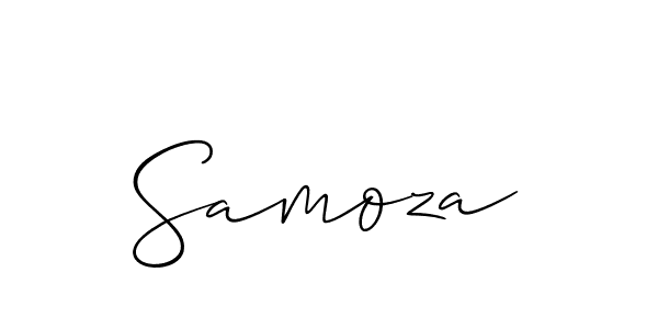 The best way (Allison_Script) to make a short signature is to pick only two or three words in your name. The name Samoza include a total of six letters. For converting this name. Samoza signature style 2 images and pictures png