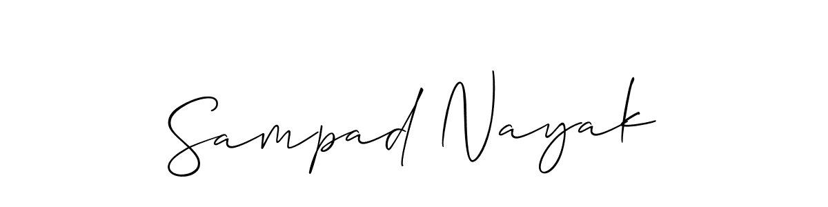 How to make Sampad Nayak signature? Allison_Script is a professional autograph style. Create handwritten signature for Sampad Nayak name. Sampad Nayak signature style 2 images and pictures png