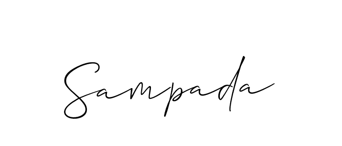 Make a beautiful signature design for name Sampada. Use this online signature maker to create a handwritten signature for free. Sampada signature style 2 images and pictures png