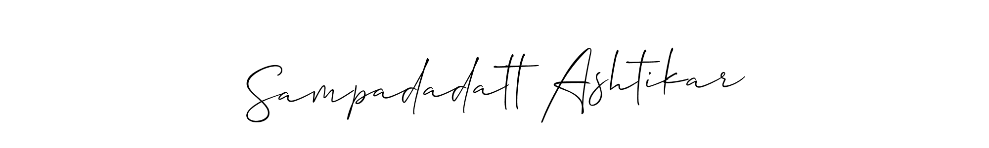 Check out images of Autograph of Sampadadatt Ashtikar name. Actor Sampadadatt Ashtikar Signature Style. Allison_Script is a professional sign style online. Sampadadatt Ashtikar signature style 2 images and pictures png