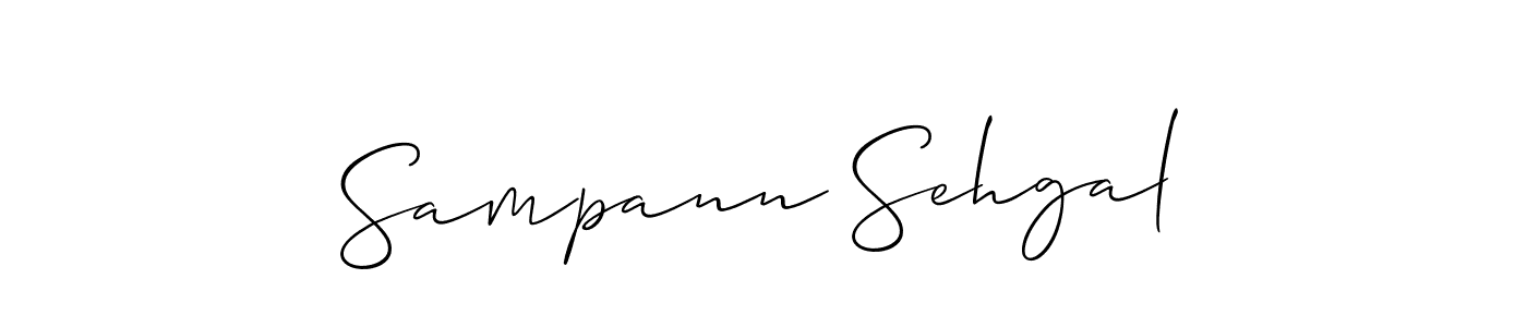 You should practise on your own different ways (Allison_Script) to write your name (Sampann Sehgal) in signature. don't let someone else do it for you. Sampann Sehgal signature style 2 images and pictures png