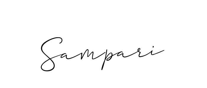 Make a beautiful signature design for name Sampari. Use this online signature maker to create a handwritten signature for free. Sampari signature style 2 images and pictures png