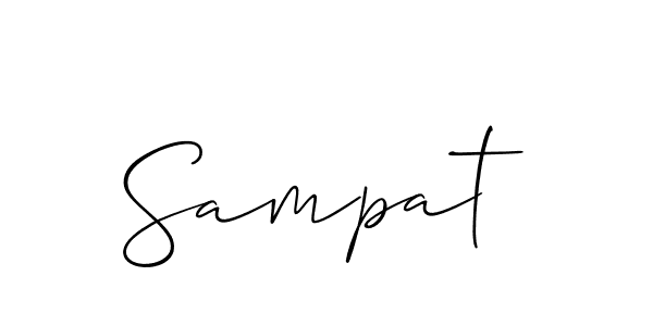 Once you've used our free online signature maker to create your best signature Allison_Script style, it's time to enjoy all of the benefits that Sampat name signing documents. Sampat signature style 2 images and pictures png