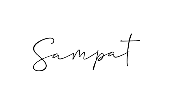 Also You can easily find your signature by using the search form. We will create Sampat name handwritten signature images for you free of cost using Allison_Script sign style. Sampat signature style 2 images and pictures png