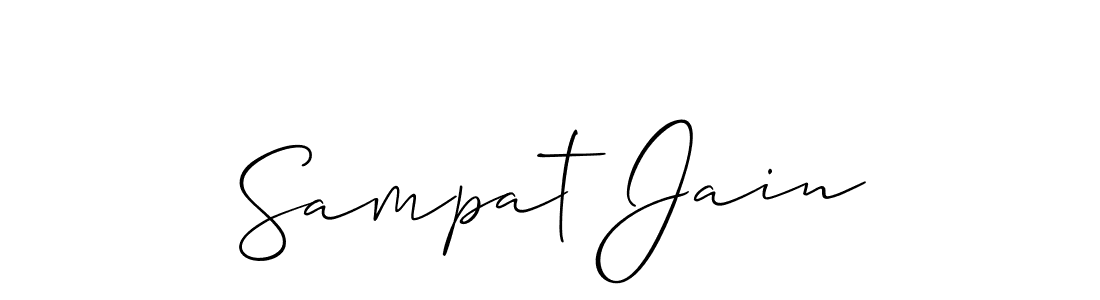 Similarly Allison_Script is the best handwritten signature design. Signature creator online .You can use it as an online autograph creator for name Sampat Jain. Sampat Jain signature style 2 images and pictures png