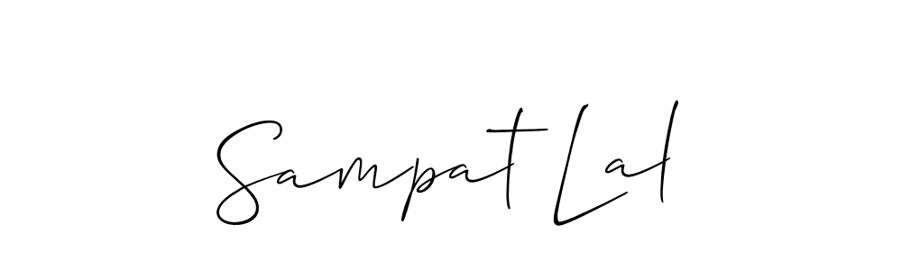 Also You can easily find your signature by using the search form. We will create Sampat Lal name handwritten signature images for you free of cost using Allison_Script sign style. Sampat Lal signature style 2 images and pictures png