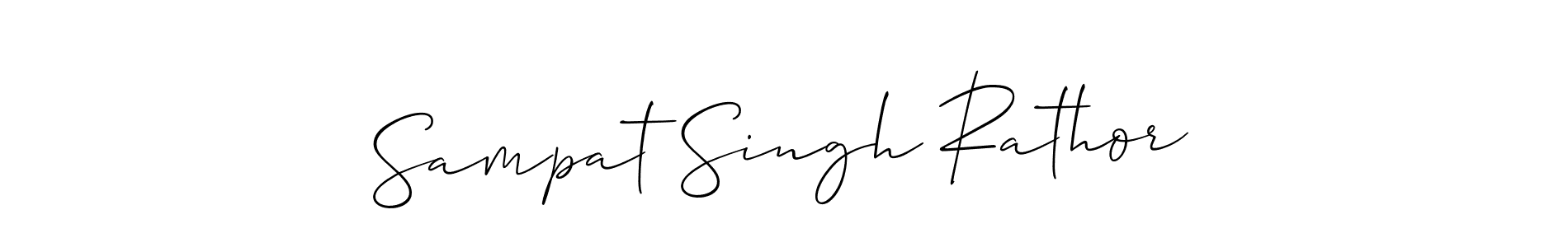 How to make Sampat Singh Rathor name signature. Use Allison_Script style for creating short signs online. This is the latest handwritten sign. Sampat Singh Rathor signature style 2 images and pictures png