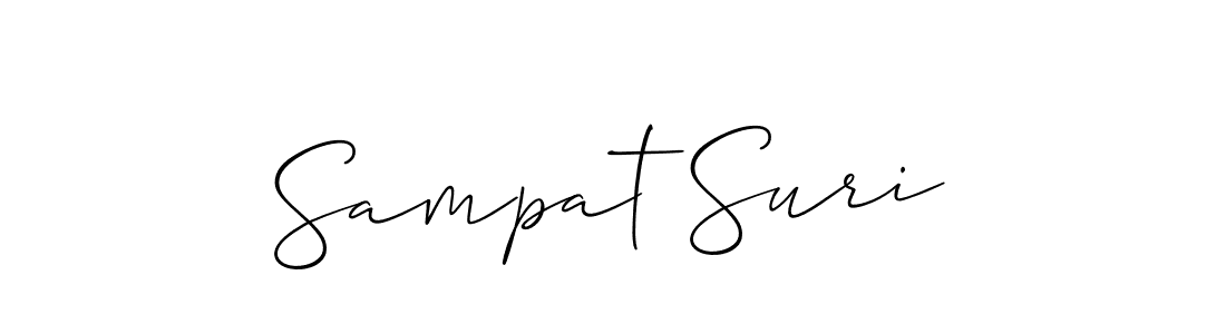 Best and Professional Signature Style for Sampat Suri. Allison_Script Best Signature Style Collection. Sampat Suri signature style 2 images and pictures png