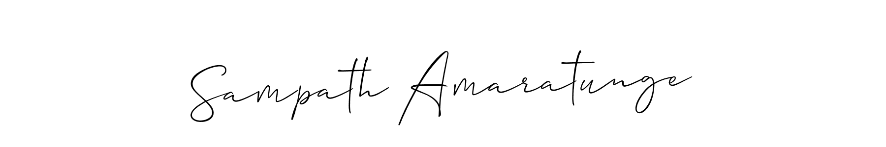 This is the best signature style for the Sampath Amaratunge name. Also you like these signature font (Allison_Script). Mix name signature. Sampath Amaratunge signature style 2 images and pictures png