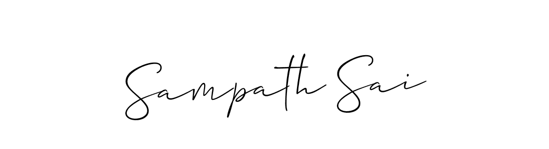 How to Draw Sampath Sai signature style? Allison_Script is a latest design signature styles for name Sampath Sai. Sampath Sai signature style 2 images and pictures png