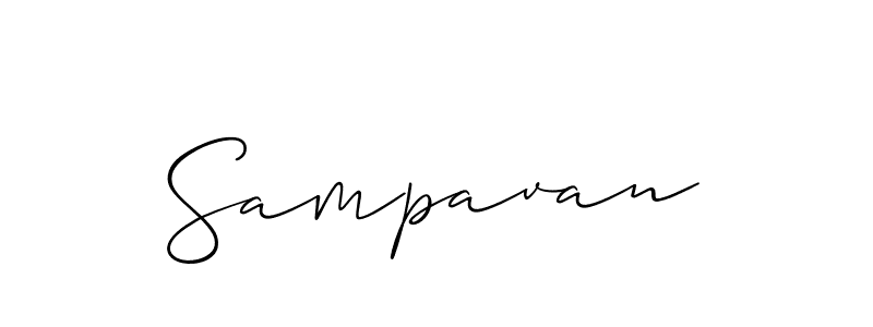 Similarly Allison_Script is the best handwritten signature design. Signature creator online .You can use it as an online autograph creator for name Sampavan. Sampavan signature style 2 images and pictures png