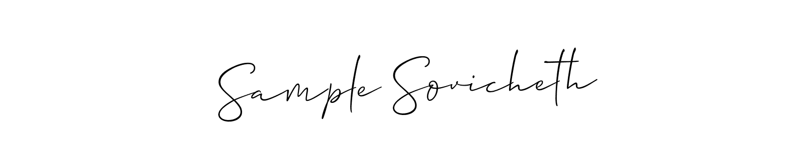 Create a beautiful signature design for name Sample Sovicheth. With this signature (Allison_Script) fonts, you can make a handwritten signature for free. Sample Sovicheth signature style 2 images and pictures png