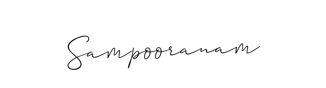 This is the best signature style for the Sampooranam name. Also you like these signature font (Allison_Script). Mix name signature. Sampooranam signature style 2 images and pictures png