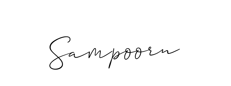 This is the best signature style for the Sampoorn name. Also you like these signature font (Allison_Script). Mix name signature. Sampoorn signature style 2 images and pictures png