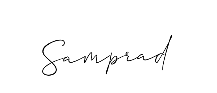 You should practise on your own different ways (Allison_Script) to write your name (Samprad) in signature. don't let someone else do it for you. Samprad signature style 2 images and pictures png