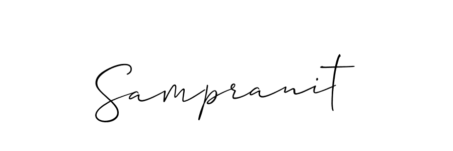 Make a beautiful signature design for name Sampranit. Use this online signature maker to create a handwritten signature for free. Sampranit signature style 2 images and pictures png