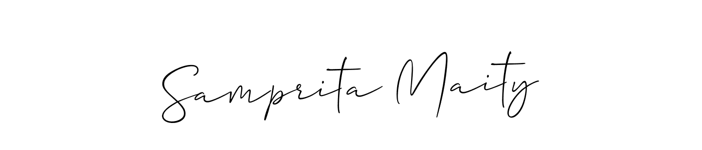 Best and Professional Signature Style for Samprita Maity. Allison_Script Best Signature Style Collection. Samprita Maity signature style 2 images and pictures png