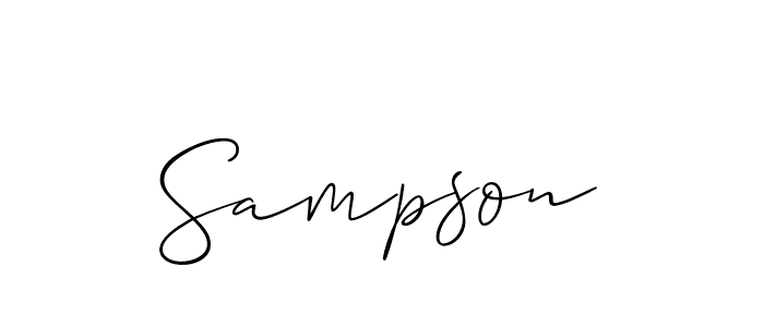 Once you've used our free online signature maker to create your best signature Allison_Script style, it's time to enjoy all of the benefits that Sampson name signing documents. Sampson signature style 2 images and pictures png