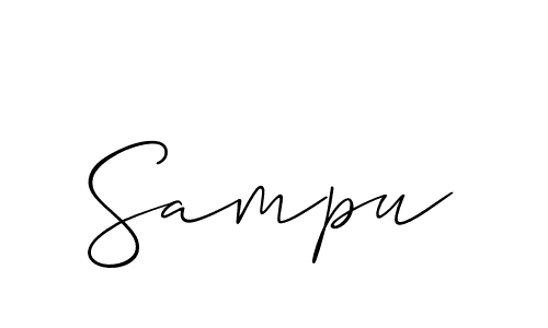 How to make Sampu signature? Allison_Script is a professional autograph style. Create handwritten signature for Sampu name. Sampu signature style 2 images and pictures png