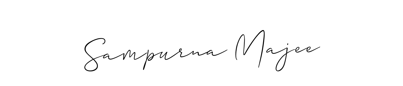 Also we have Sampurna Majee name is the best signature style. Create professional handwritten signature collection using Allison_Script autograph style. Sampurna Majee signature style 2 images and pictures png