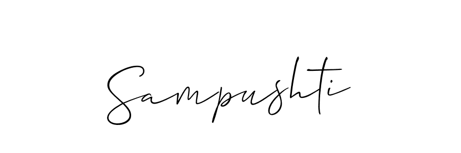 Make a beautiful signature design for name Sampushti. Use this online signature maker to create a handwritten signature for free. Sampushti signature style 2 images and pictures png