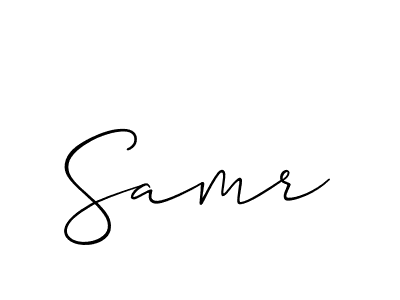 How to make Samr signature? Allison_Script is a professional autograph style. Create handwritten signature for Samr name. Samr signature style 2 images and pictures png