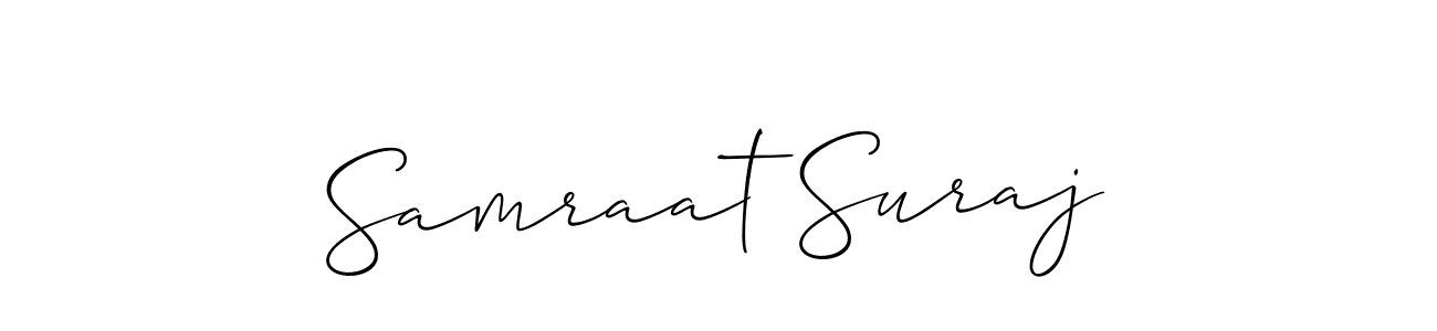 Once you've used our free online signature maker to create your best signature Allison_Script style, it's time to enjoy all of the benefits that Samraat Suraj name signing documents. Samraat Suraj signature style 2 images and pictures png