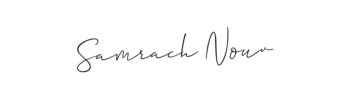 You can use this online signature creator to create a handwritten signature for the name Samrach Nouv. This is the best online autograph maker. Samrach Nouv signature style 2 images and pictures png