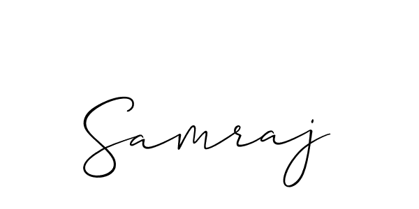 Create a beautiful signature design for name Samraj. With this signature (Allison_Script) fonts, you can make a handwritten signature for free. Samraj signature style 2 images and pictures png