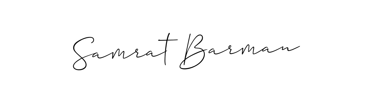 Samrat Barman stylish signature style. Best Handwritten Sign (Allison_Script) for my name. Handwritten Signature Collection Ideas for my name Samrat Barman. Samrat Barman signature style 2 images and pictures png