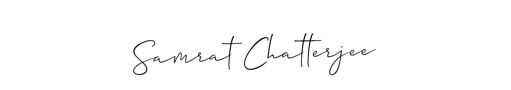 Samrat Chatterjee stylish signature style. Best Handwritten Sign (Allison_Script) for my name. Handwritten Signature Collection Ideas for my name Samrat Chatterjee. Samrat Chatterjee signature style 2 images and pictures png