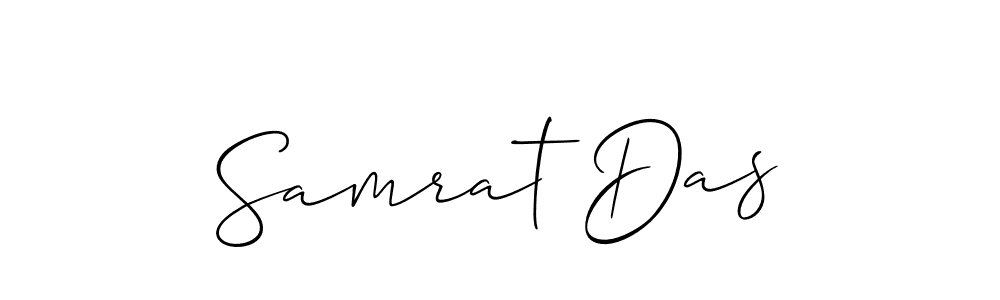 Design your own signature with our free online signature maker. With this signature software, you can create a handwritten (Allison_Script) signature for name Samrat Das. Samrat Das signature style 2 images and pictures png