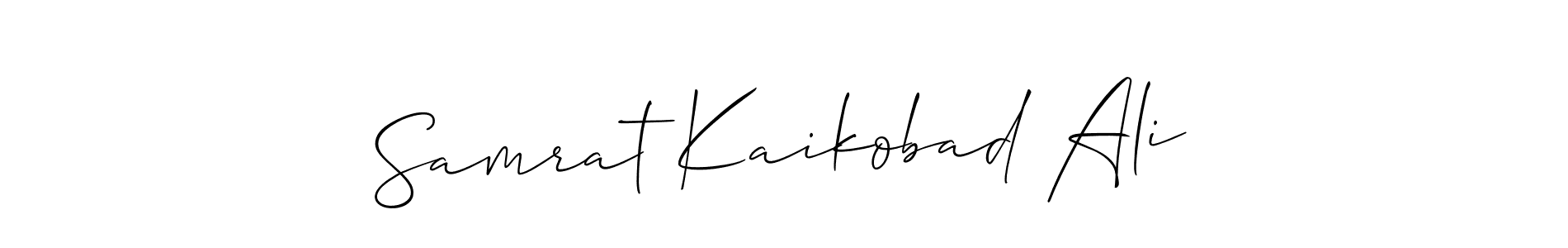 You can use this online signature creator to create a handwritten signature for the name Samrat Kaikobad Ali. This is the best online autograph maker. Samrat Kaikobad Ali signature style 2 images and pictures png