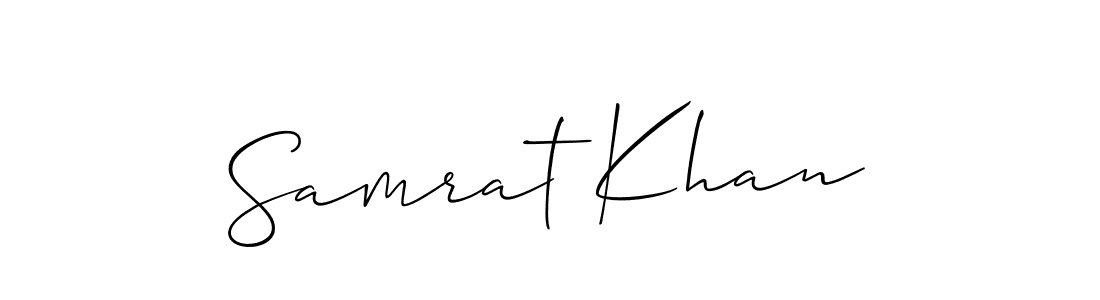 You should practise on your own different ways (Allison_Script) to write your name (Samrat Khan) in signature. don't let someone else do it for you. Samrat Khan signature style 2 images and pictures png