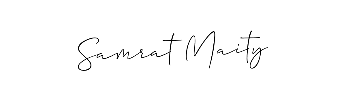 How to make Samrat Maity signature? Allison_Script is a professional autograph style. Create handwritten signature for Samrat Maity name. Samrat Maity signature style 2 images and pictures png
