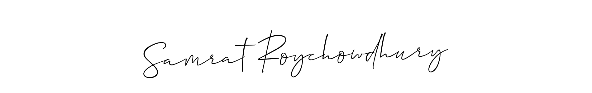 Also You can easily find your signature by using the search form. We will create Samrat Roychowdhury name handwritten signature images for you free of cost using Allison_Script sign style. Samrat Roychowdhury signature style 2 images and pictures png