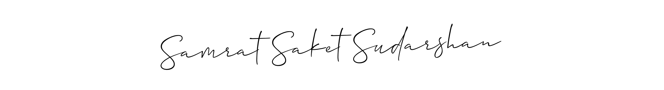 Once you've used our free online signature maker to create your best signature Allison_Script style, it's time to enjoy all of the benefits that Samrat Saket Sudarshan name signing documents. Samrat Saket Sudarshan signature style 2 images and pictures png