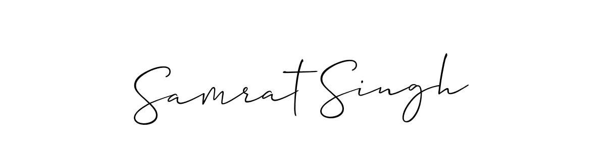 Make a beautiful signature design for name Samrat Singh. With this signature (Allison_Script) style, you can create a handwritten signature for free. Samrat Singh signature style 2 images and pictures png