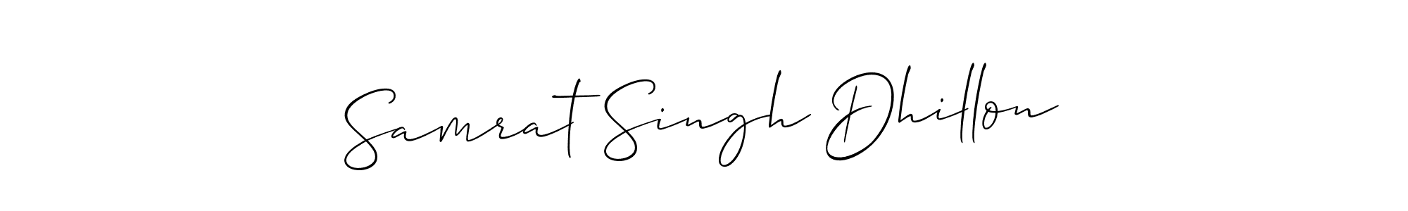 Make a beautiful signature design for name Samrat Singh Dhillon. Use this online signature maker to create a handwritten signature for free. Samrat Singh Dhillon signature style 2 images and pictures png