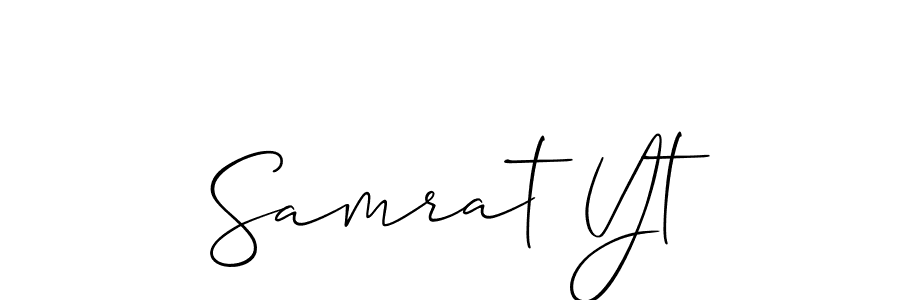 Make a beautiful signature design for name Samrat Yt. Use this online signature maker to create a handwritten signature for free. Samrat Yt signature style 2 images and pictures png