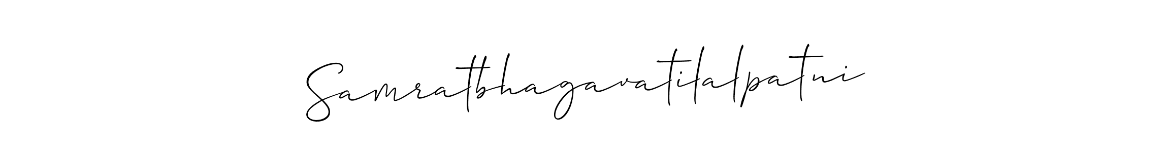 How to Draw Samratbhagavatilalpatni signature style? Allison_Script is a latest design signature styles for name Samratbhagavatilalpatni. Samratbhagavatilalpatni signature style 2 images and pictures png