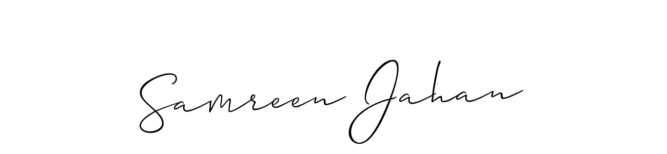 You can use this online signature creator to create a handwritten signature for the name Samreen Jahan. This is the best online autograph maker. Samreen Jahan signature style 2 images and pictures png