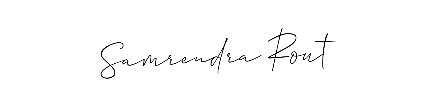 You can use this online signature creator to create a handwritten signature for the name Samrendra Rout. This is the best online autograph maker. Samrendra Rout signature style 2 images and pictures png