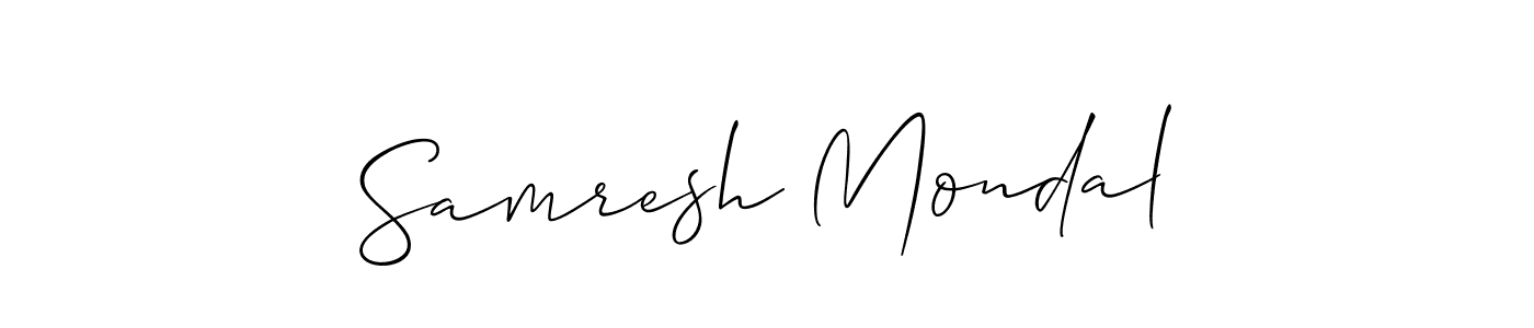 This is the best signature style for the Samresh Mondal name. Also you like these signature font (Allison_Script). Mix name signature. Samresh Mondal signature style 2 images and pictures png