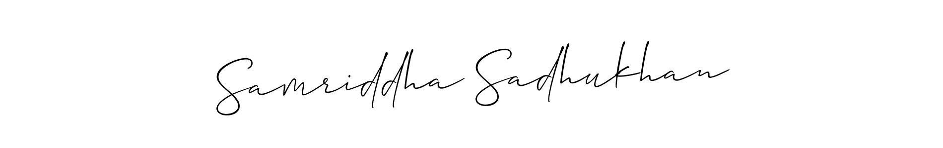Make a beautiful signature design for name Samriddha Sadhukhan. Use this online signature maker to create a handwritten signature for free. Samriddha Sadhukhan signature style 2 images and pictures png