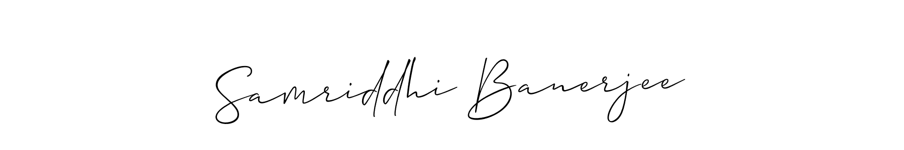 Make a short Samriddhi Banerjee signature style. Manage your documents anywhere anytime using Allison_Script. Create and add eSignatures, submit forms, share and send files easily. Samriddhi Banerjee signature style 2 images and pictures png