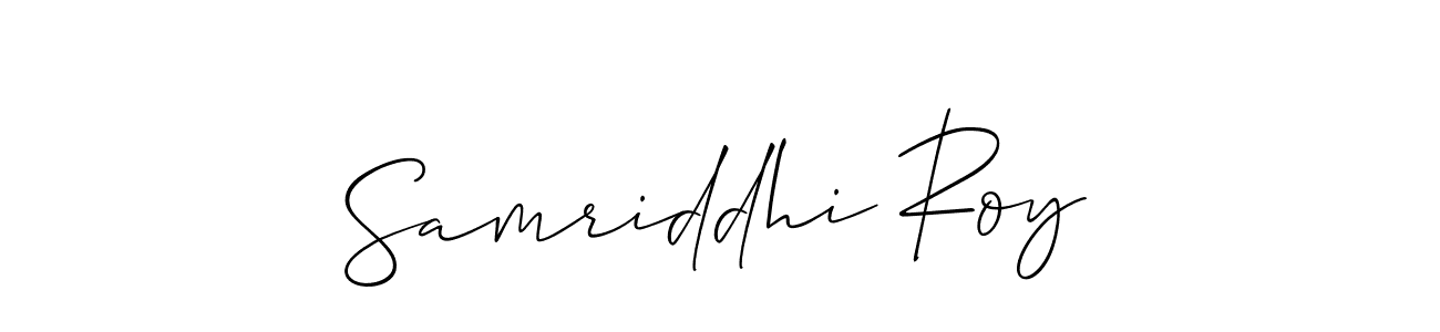 Similarly Allison_Script is the best handwritten signature design. Signature creator online .You can use it as an online autograph creator for name Samriddhi Roy. Samriddhi Roy signature style 2 images and pictures png