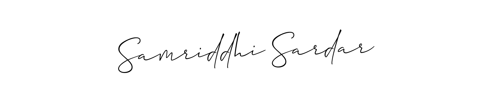 Similarly Allison_Script is the best handwritten signature design. Signature creator online .You can use it as an online autograph creator for name Samriddhi Sardar. Samriddhi Sardar signature style 2 images and pictures png