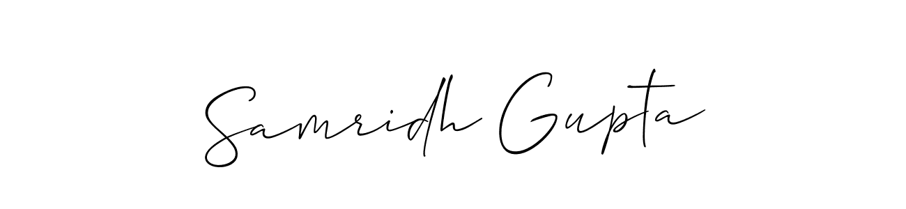 Samridh Gupta stylish signature style. Best Handwritten Sign (Allison_Script) for my name. Handwritten Signature Collection Ideas for my name Samridh Gupta. Samridh Gupta signature style 2 images and pictures png