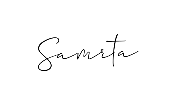 How to make Samrta name signature. Use Allison_Script style for creating short signs online. This is the latest handwritten sign. Samrta signature style 2 images and pictures png